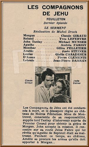 article-de-tele-7-jours-sur-le-feuilleton-les-compagnons-de-jehu