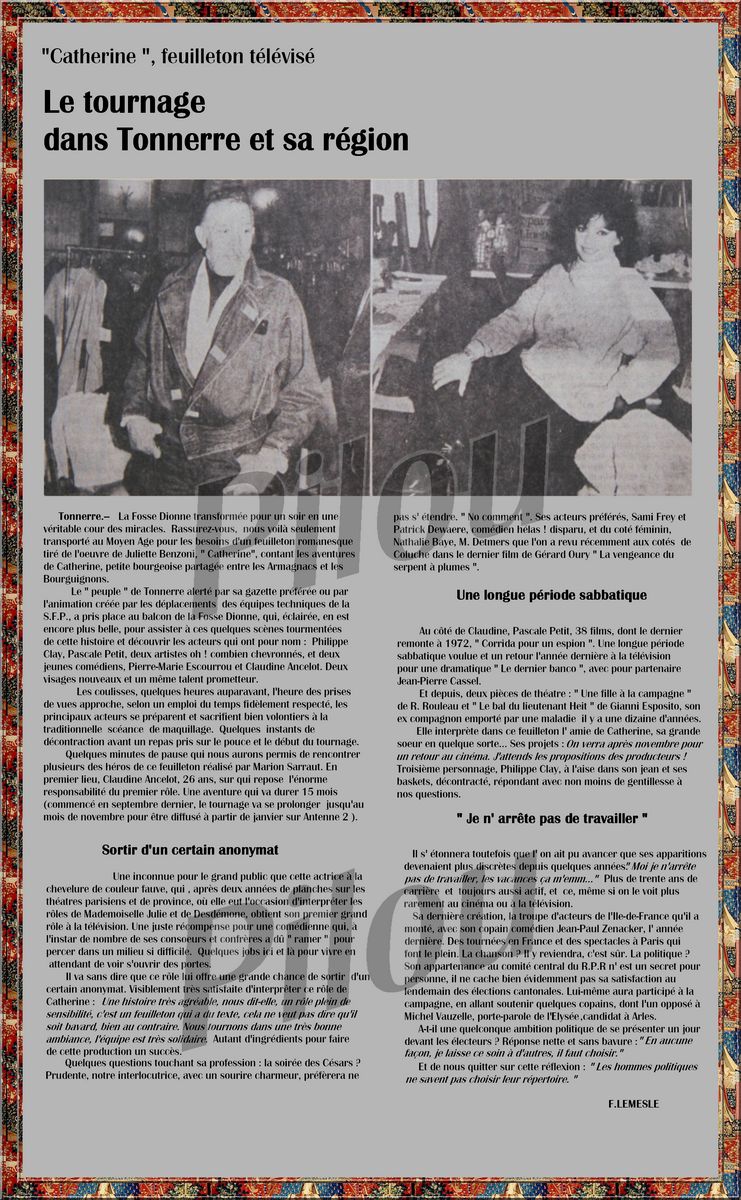 catherine-philippe-clay-pascale-petit-tournage-catherine-article-presse-1985