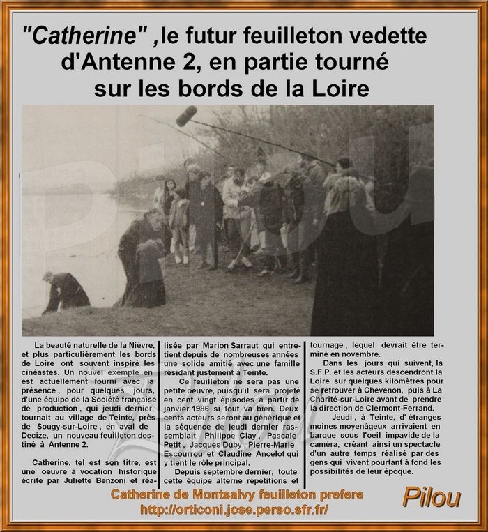 Catherine le futur feuilleton d Antenne 2 sur les bords de loire