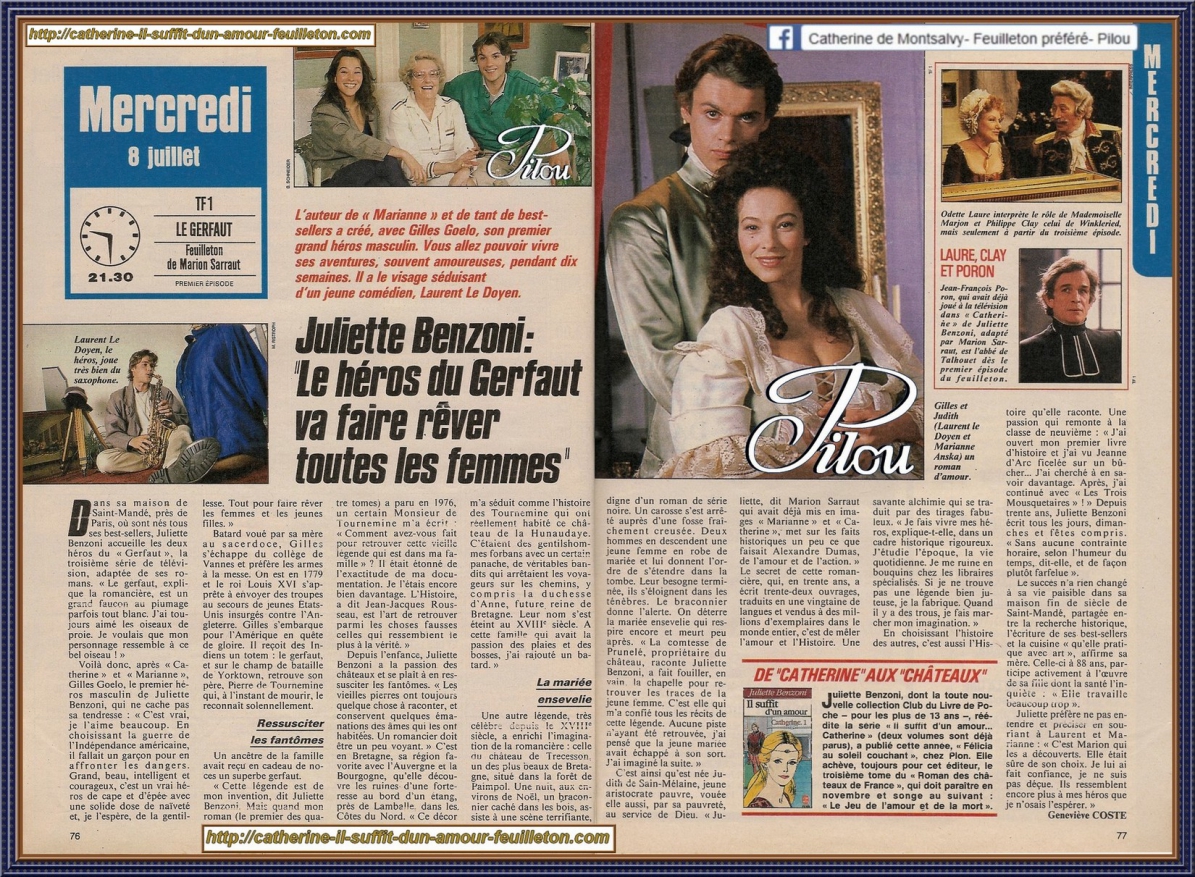 juliette-benzoni-avec-laurent-le-doyen-et-marianne-anska-héros-du-feuilleton-le-gerfaut-de-marion-sarraut